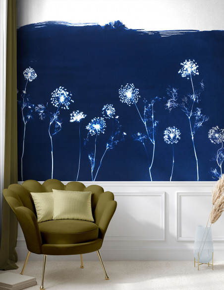 Wallpanel Cyanotype Angelica