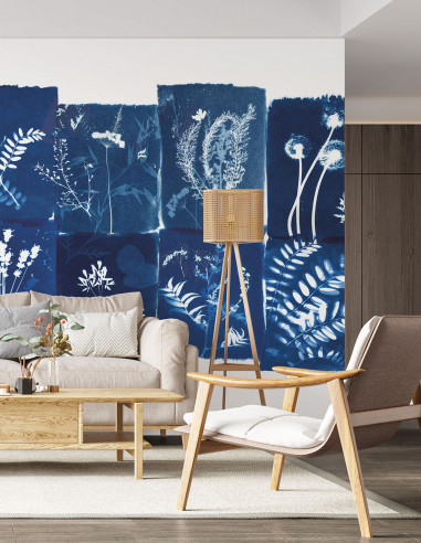 Cyanotype Fleurs des Champs - Fresque...