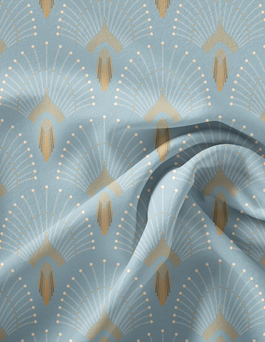 1925 Bleu clair - Linear meter fabric...