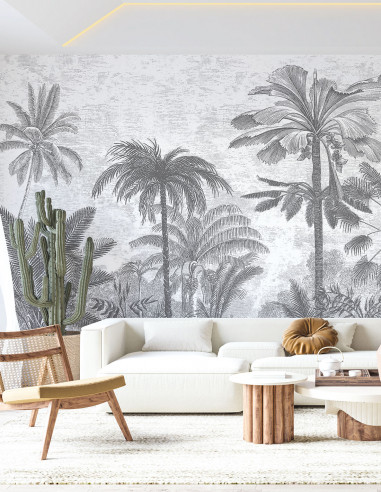 Palmeraie Greyness - Wallpanel Pack...