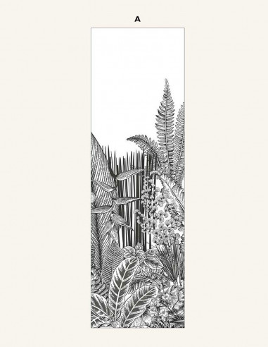 Botanic Charbon - Wallpanel 1 strip,...