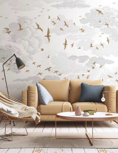 Les Oiseaux - Affresco a parete