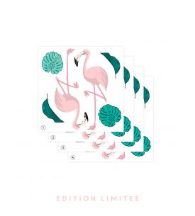 Flamingo - EDITION LIMITEE Set de 4 planches