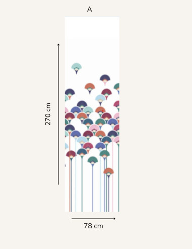 Palm - Single strip W.78 x H.270cm