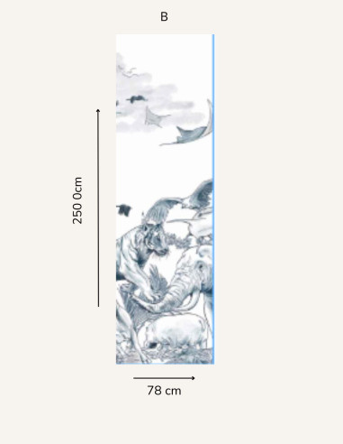 Noé - Lé unique - H.250cm x L.78cm