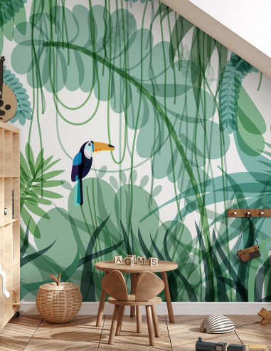 Toucan Vert - Fresque Pack H.305 x...