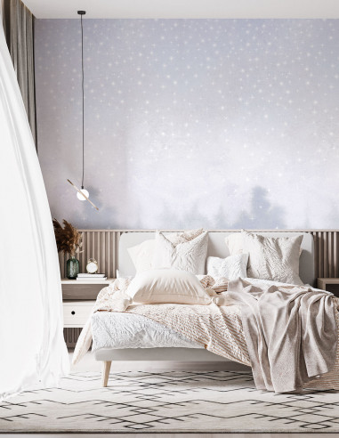 Étoiles Polar White - Wallpanel Pack,...