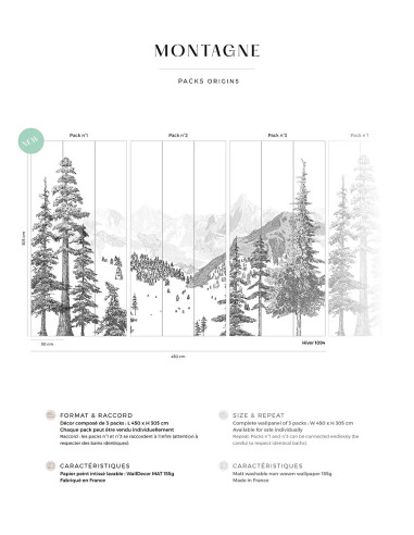 Montagne Wallpanel Pack from H305 x...