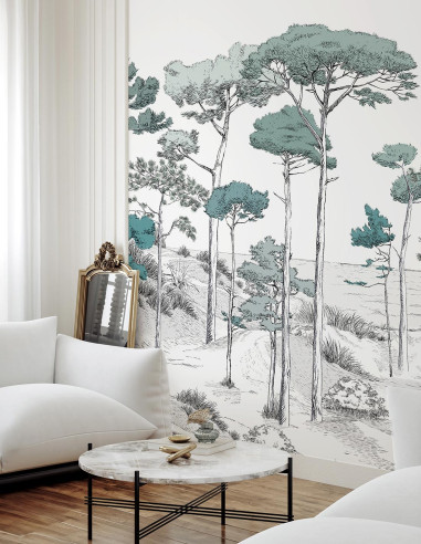 Les Pins Green - Wallpanel Pack from...