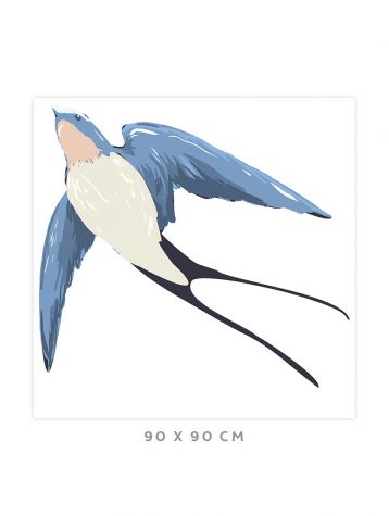 Swallow - Grand sticker 90 x 90cm