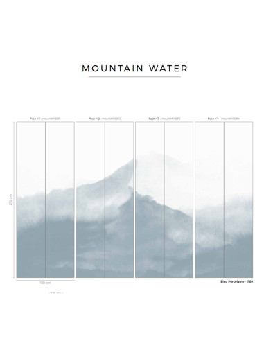 Mountain Water Bleu porcelaine -...